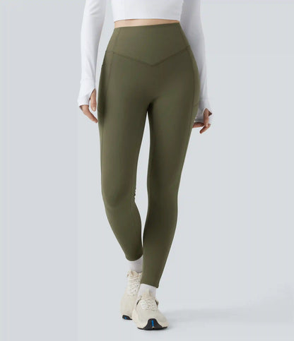 Halara UltraSculpt™ Extra Heat High Waisted Scrunch Butt Lifting Tummy Control Yoga Leggings with Pockets