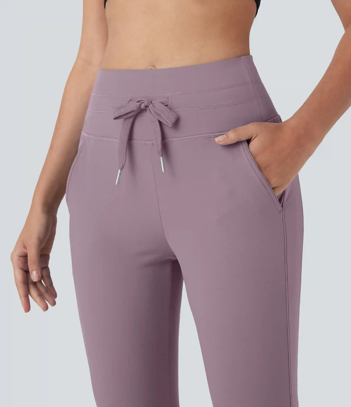 SoftlyZero™ Plush High Waisted Drawstring Pocket Yoga Pedal Pusher Joggers