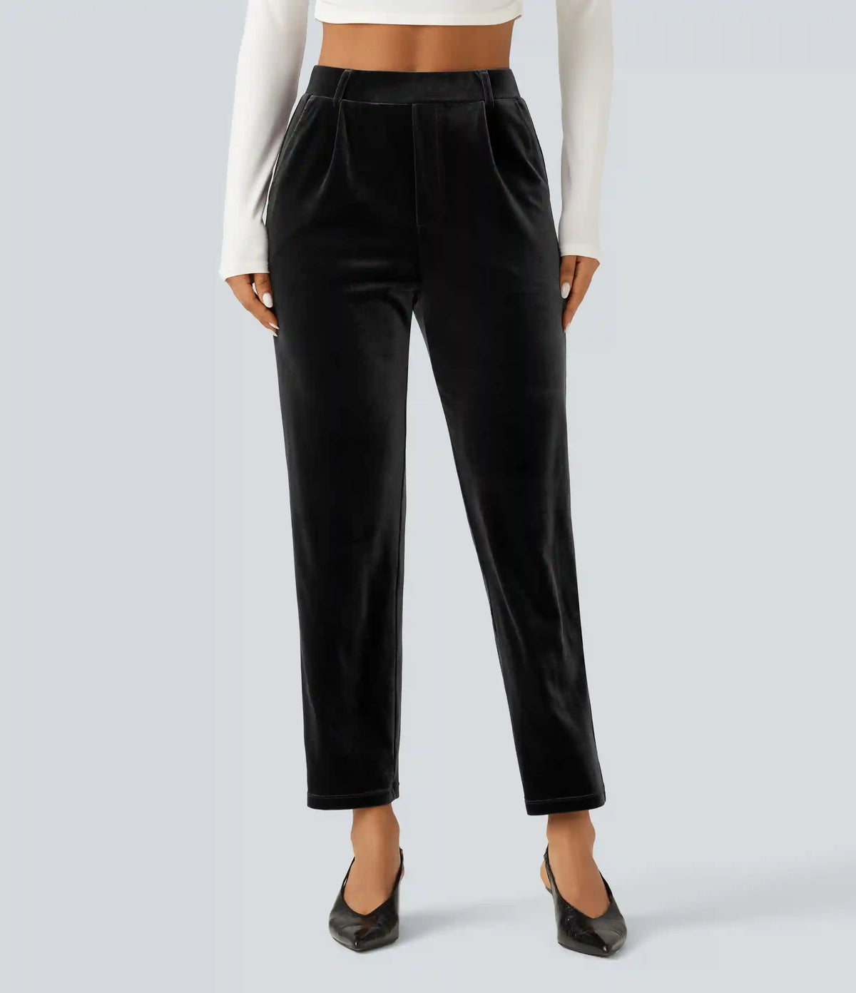 Halara Flex™ High Waisted Velvet Work Pants with Pockets