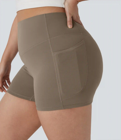 Plus Size Halara UltraSculpt™ High Waisted Tummy Control Training Biker Shorts 3'' with Pockets