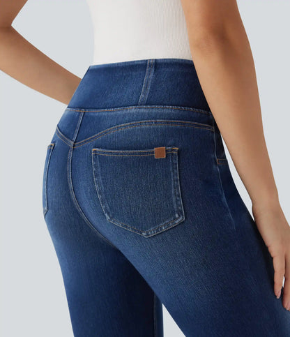 Halara Flex™ V-Shaped Mid Rise 7/8 Skinny Casual Jeans with Pockets
