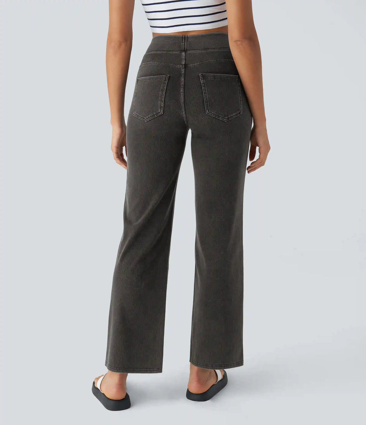Halara Flex™ High Waisted Pockets Straight Leg Work Jeans