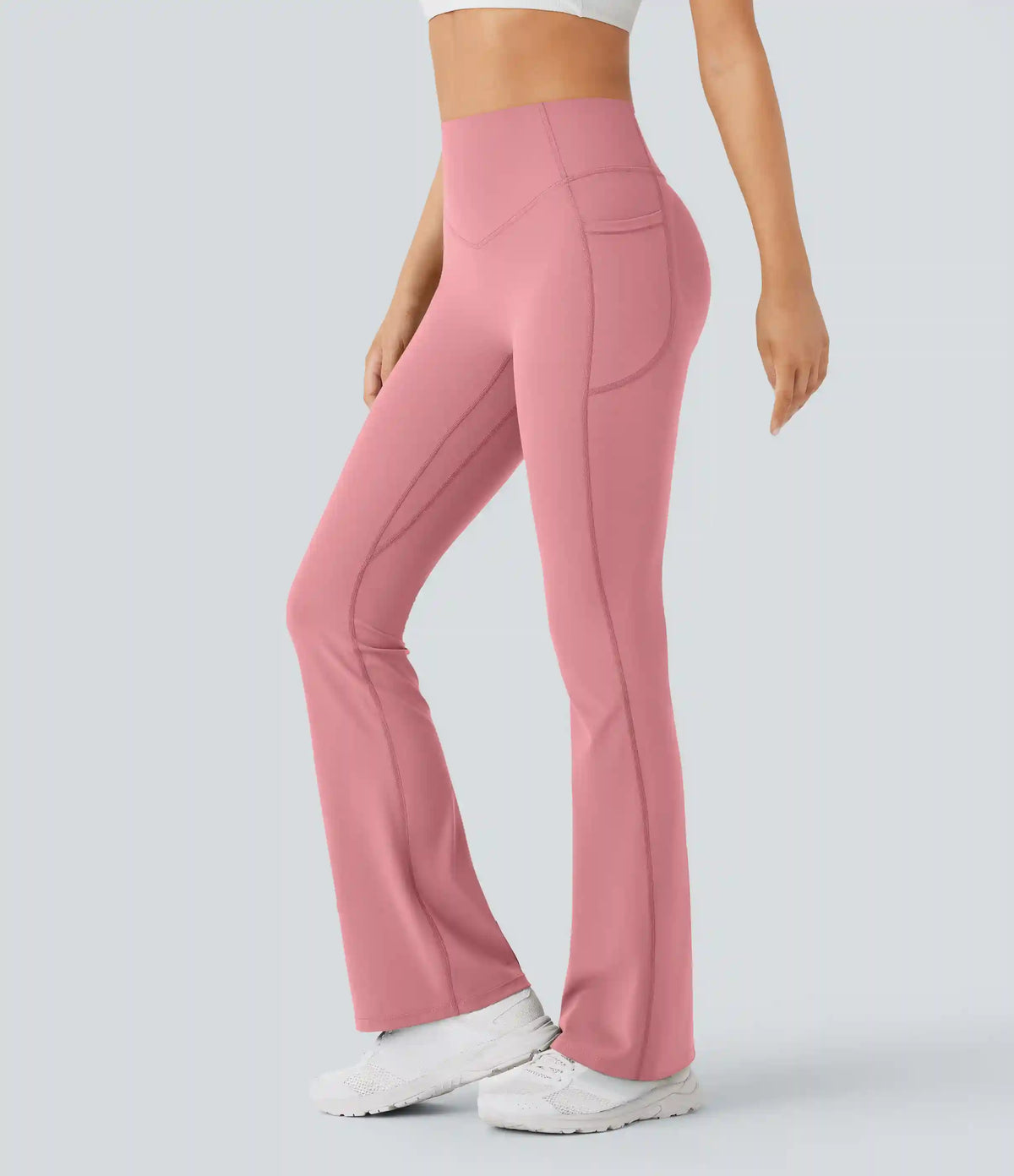 Halara UltraSculpt™ High Waisted Scrunch Butt Lifting Tummy Control Pocket Shaping Yoga Bootcut Leggings