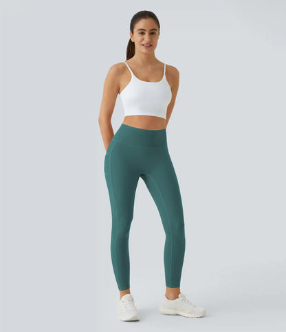 SoftlyZero™ High Waisted Double Pockets Plain Leggings
