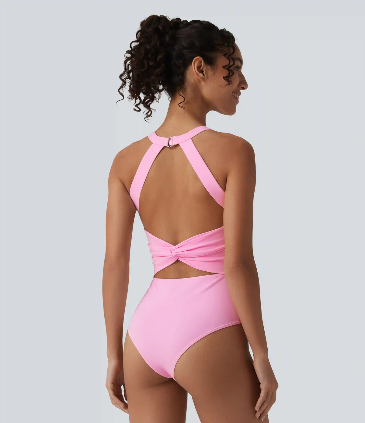 SoftlyZero™ Airy Twisted Backless Adjustable Buckle U-Neck Sleeveless Built-in Bra InstantCool Casual Bodysuit