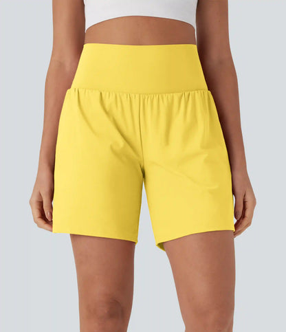 SoftlyZero™ Airy Super High Waisted 2-in-1 InstantCool Yoga Shorts 7" with Pockets