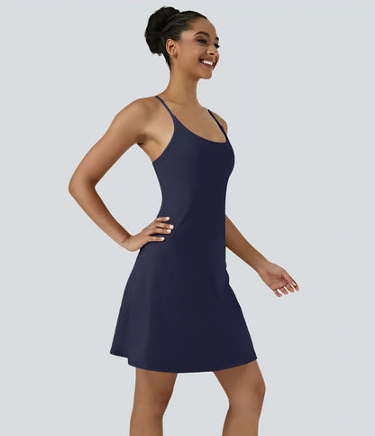 SoftlyZero™ Airy Cut Out 2-in-1 Pocket InstantCool Longer Active Dress