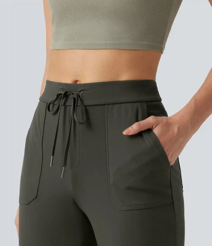 DayStretch Mid Rise Drawstring Casual Joggers with Pockets