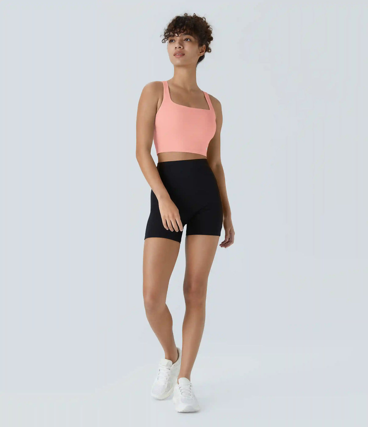 SoftlyZero™ Airy Square Neck Backless Crisscross Cropped InstantCool Yoga Tank Top