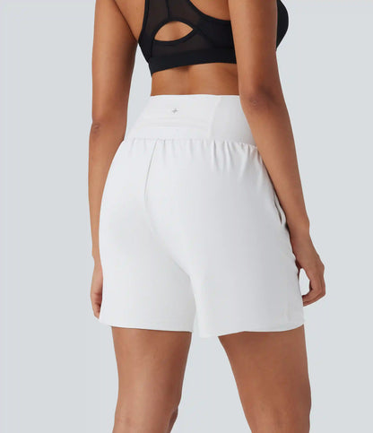 SoftlyZero™ Airy Super High Waisted 2-in-1 InstantCool Yoga Shorts 7" with Pockets