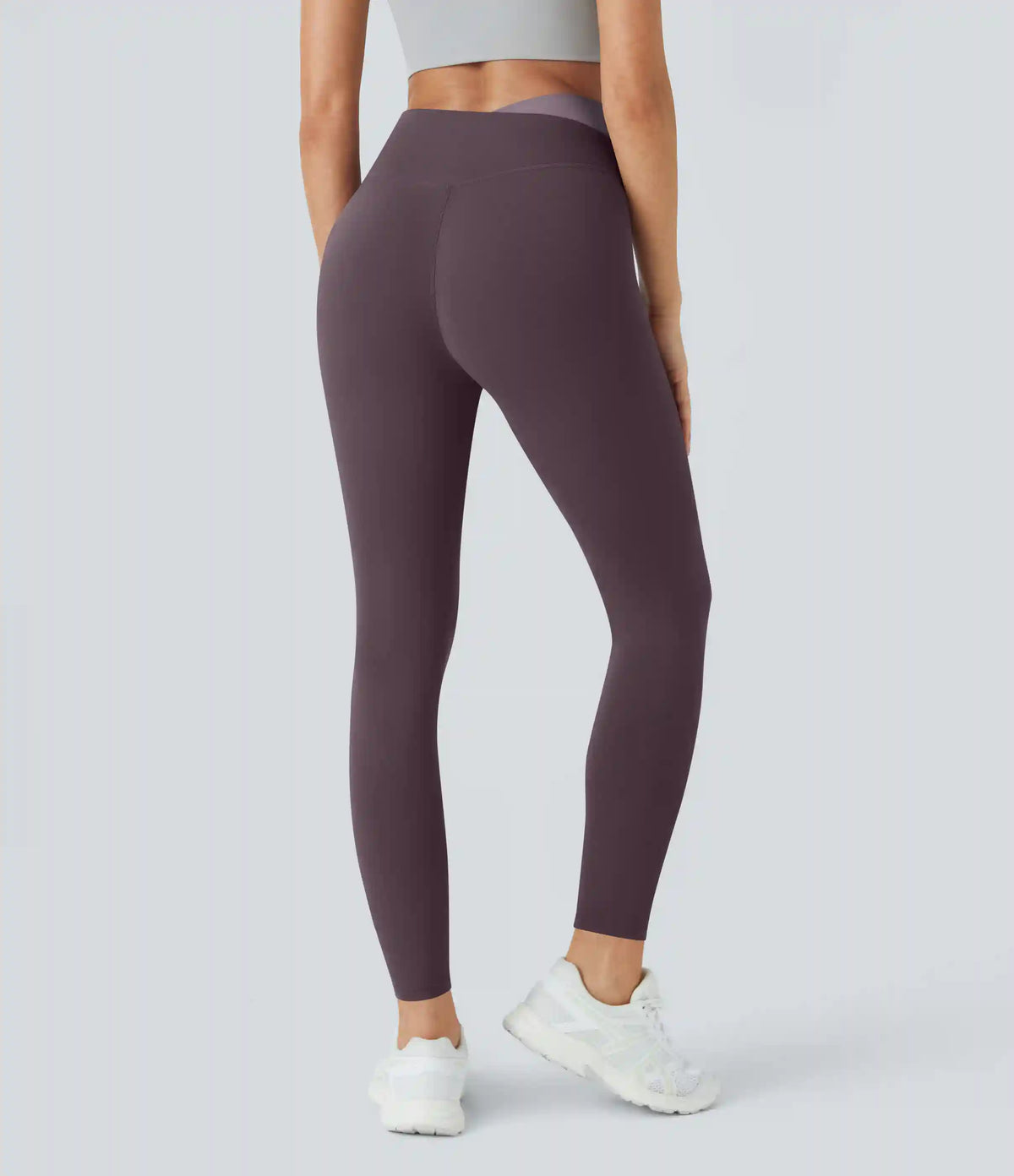 SoftlyZero™ Crossover Color Block Leggings