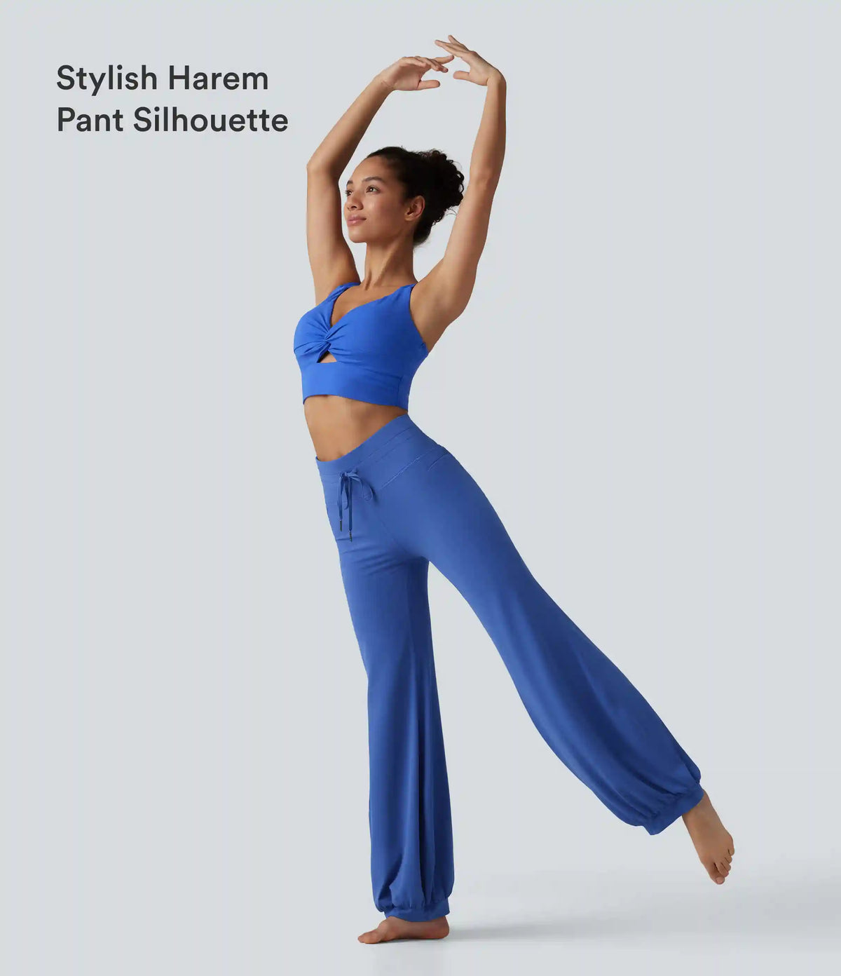 SoftlyZero™ High Waisted Drawstring Dance Balloon Pants with Pockets