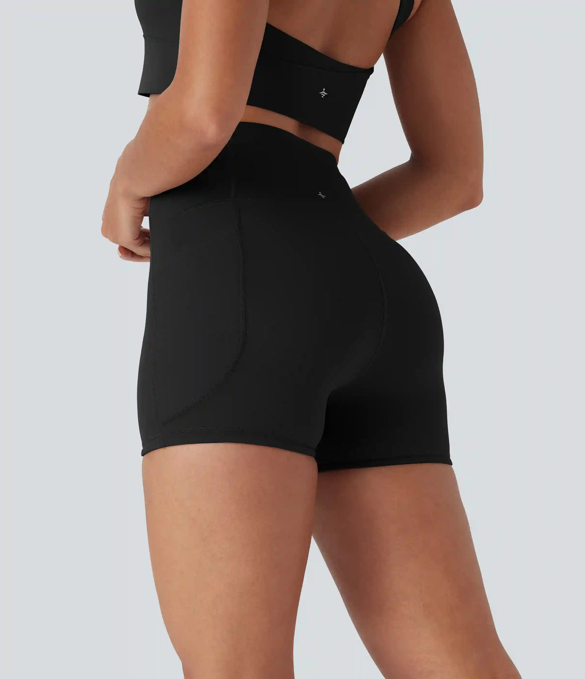 Halara UltraSculpt™ High Waisted Butt Lifting Tummy Control Pocket Shaping Training Biker Shorts 3''