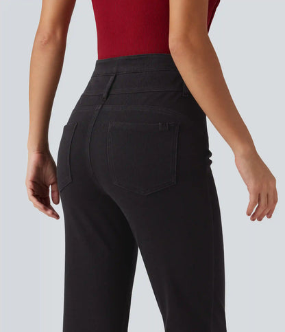 Halara Flex™ Mid Rise Tummy Control Bootcut Casual Jeans with Pockets