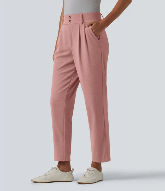 Halara Flex™ High Waisted Tapered Waffle Work Pants with Pockets