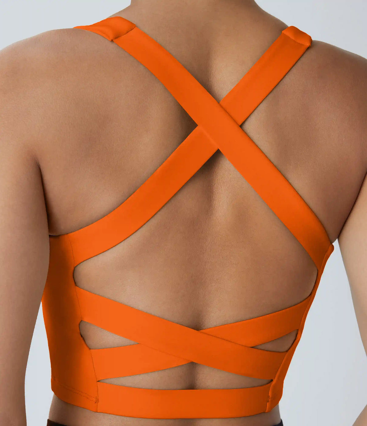 SoftlyZero™ Airy Square Neck Backless Crisscross Cropped InstantCool Yoga Tank Top