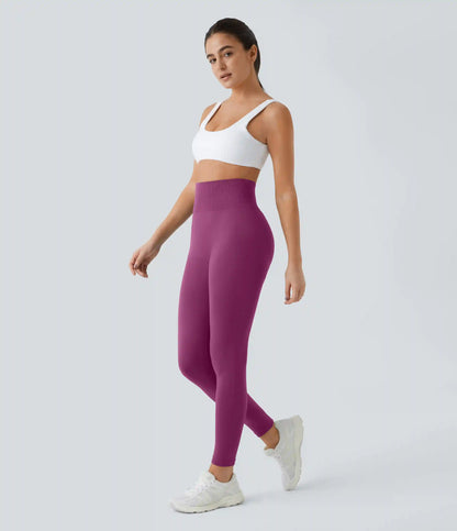 OneForm Seamless Flow High Waisted Ruched Plain Leggings