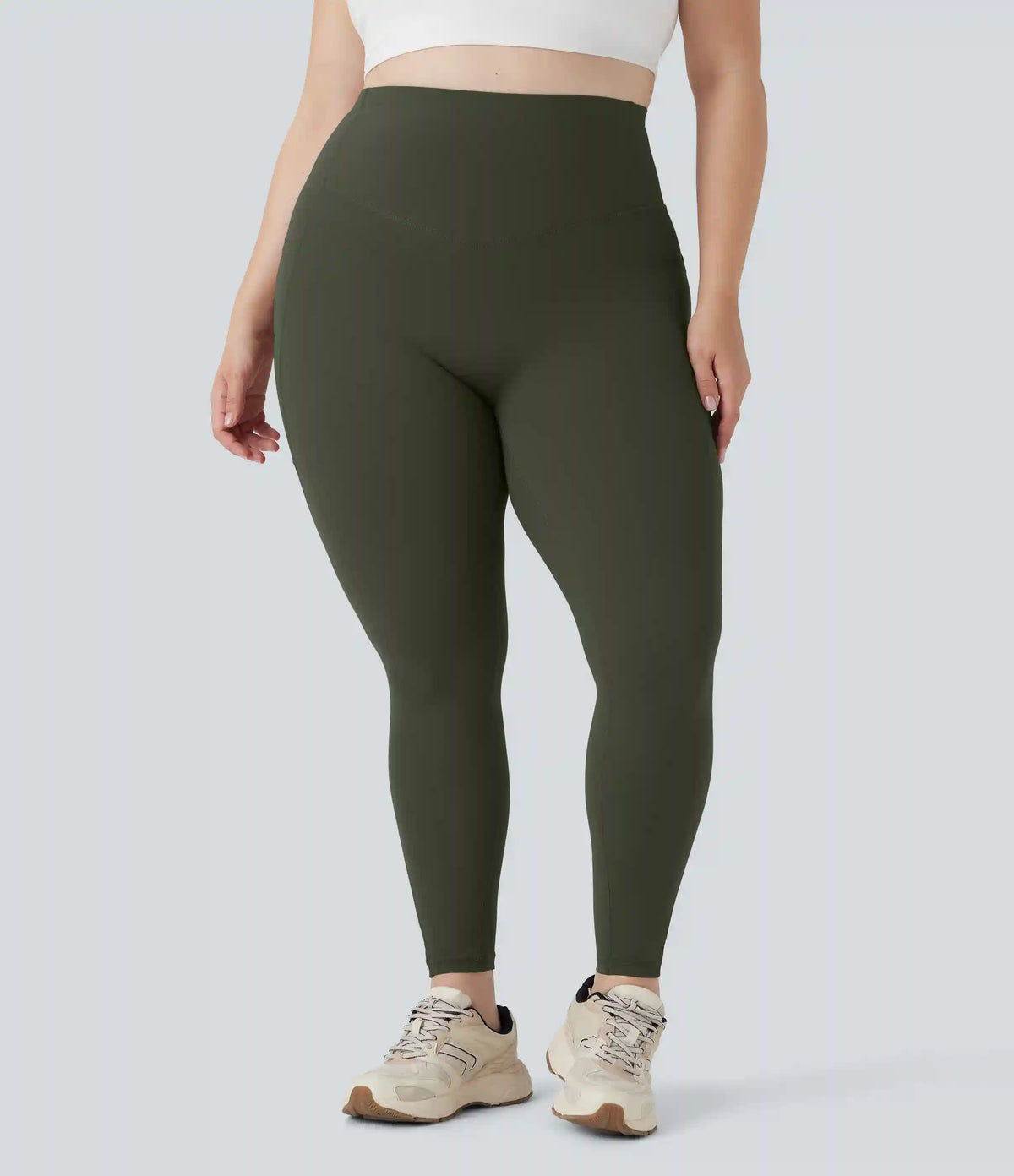 Plus Size Halara UltraSculpt™ High Waisted Butt Lifting Tummy Control Shaping Training Leggings with Pockets