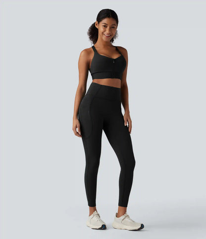 SpeedWave™ Medium Support Zipper Quick Dry Running Sports Bra