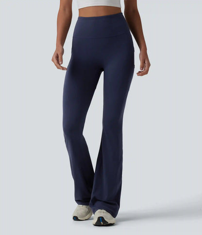 SoftlyZero™ High Waisted Bootcut Yoga Leggings with Pockets