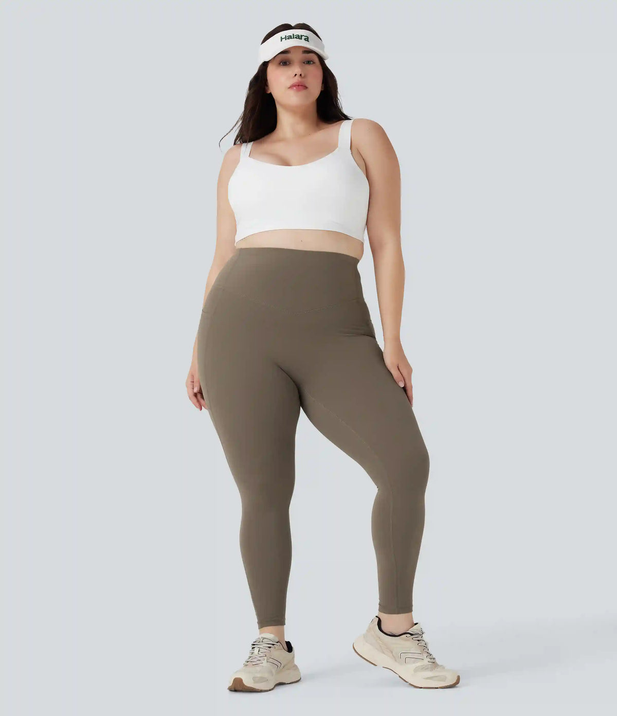 Plus Size Halara UltraSculpt™ High Waisted Butt Lifting Tummy Control Shaping Training Leggings with Pockets