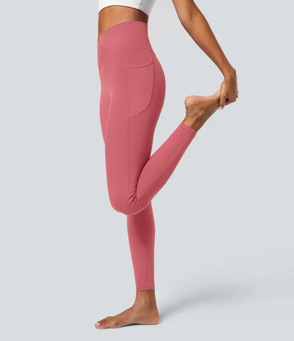 SoftlyZero™ Crossover Pocket Plain Leggings