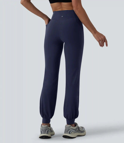 SoftlyZero™ High Waisted Crossover Dance Joggers with Pockets