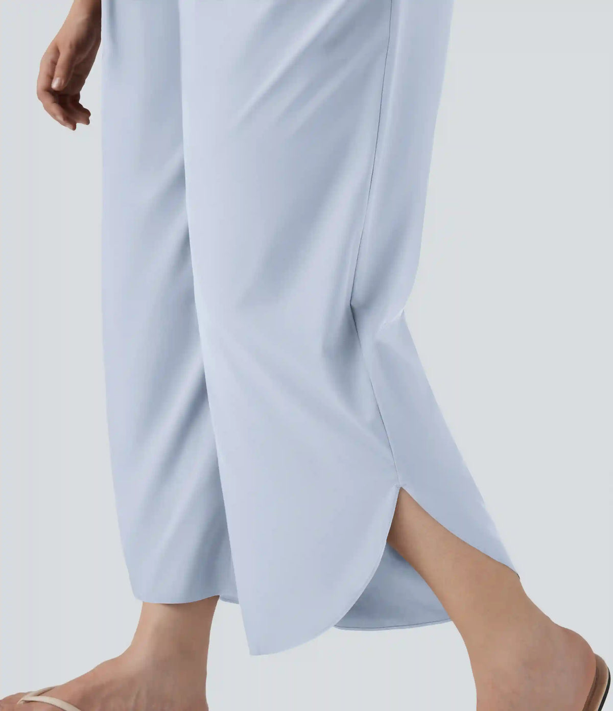 Plus Size Breezeful™ High Waisted Tummy Control Hem Quick Dry Pants with Pockets