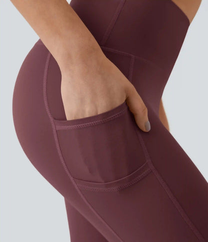 SoftlyZero™ High Waisted Double Pockets Plain Leggings