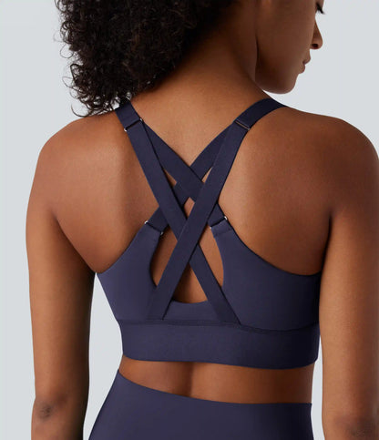 SpeedWave™ Medium Support Zipper Quick Dry Running Sports Bra