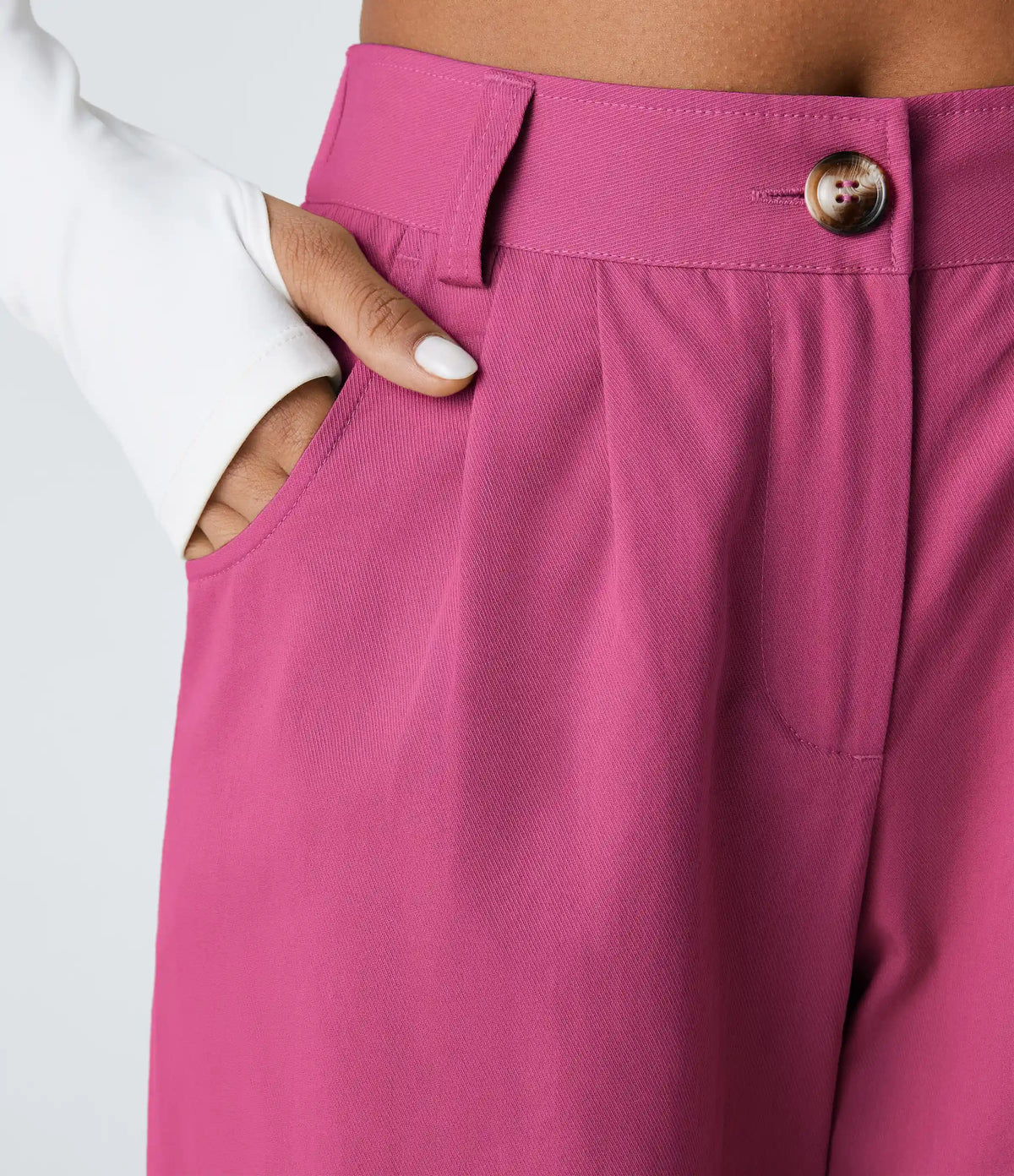 Mid Rise Casual Joggers with Pockets