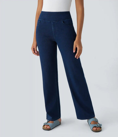 Halara Flex™ High Waisted Pockets Straight Leg Work Jeans
