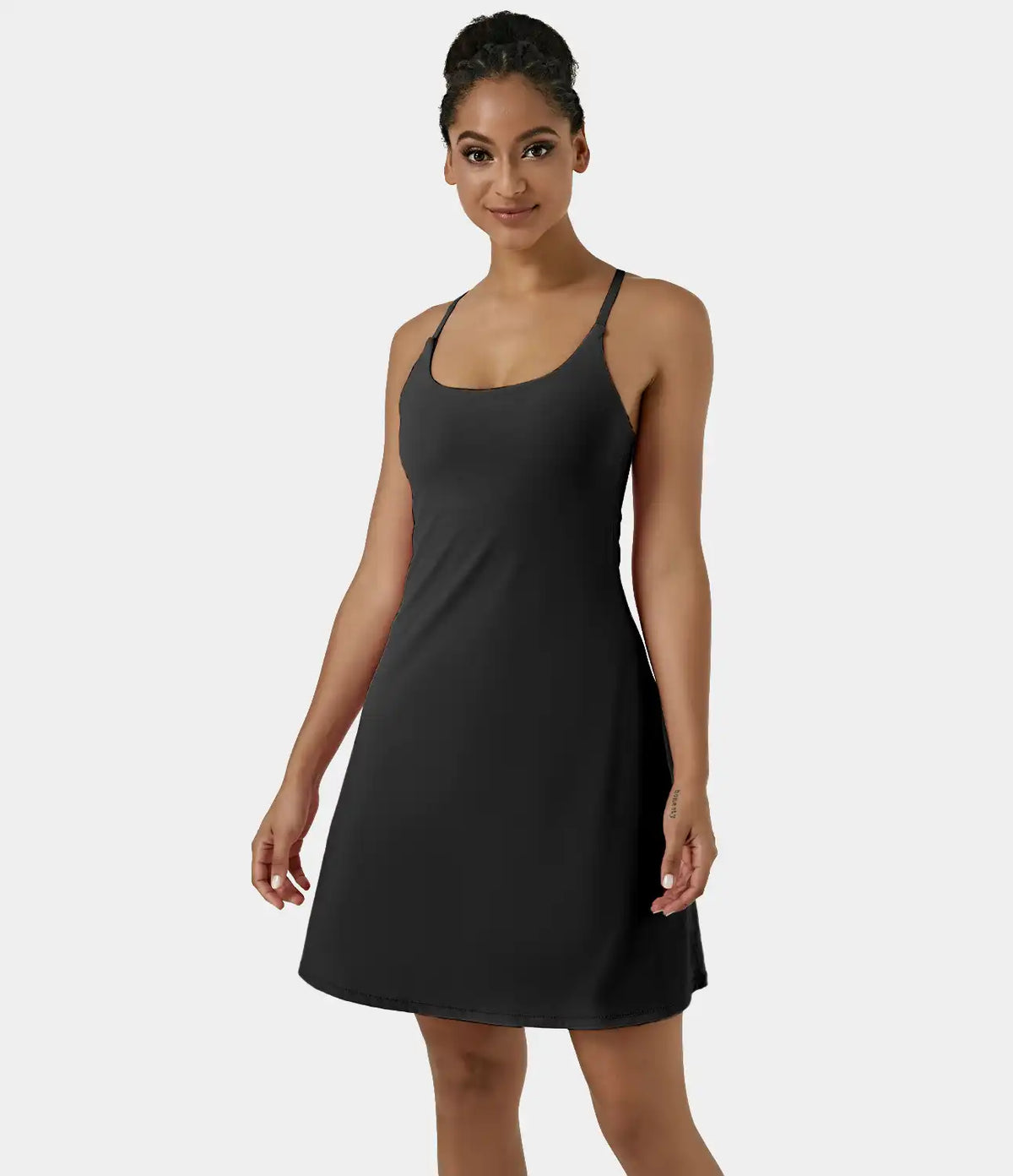 SoftlyZero™ Airy Cut Out 2-in-1 Pocket InstantCool Longer Active Dress