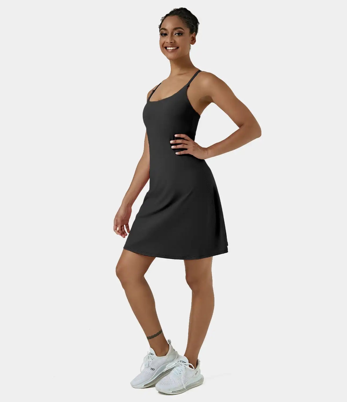 SoftlyZero™ Airy Cut Out 2-in-1 Pocket InstantCool Longer Active Dress