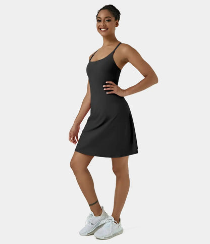 SoftlyZero™ Airy Cut Out 2-in-1 Pocket InstantCool Longer Active Dress