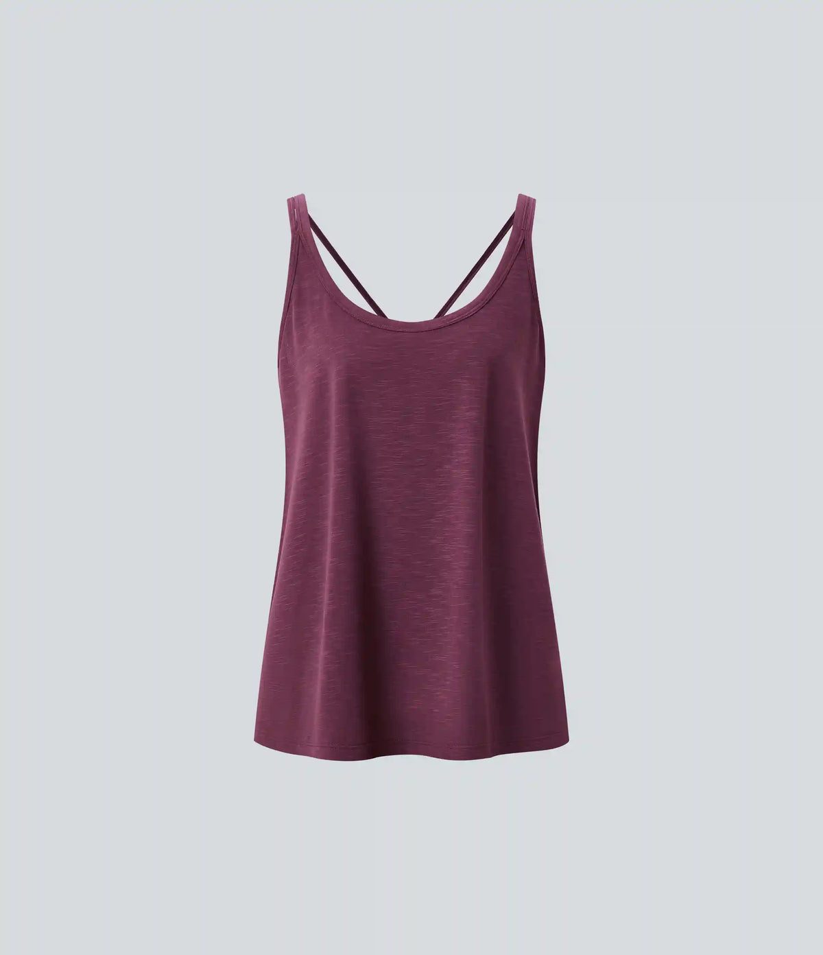 U Neck Relaxed Casual Tank Top