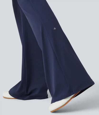 SoftlyZero™ Mid Rise Tie Front Flare Dance Leggings-UPF50+