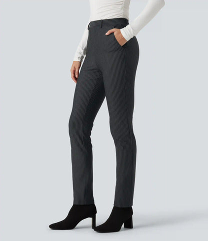 Halara Flex™ High Waisted Skinny Stripe Work Pants with Pockets