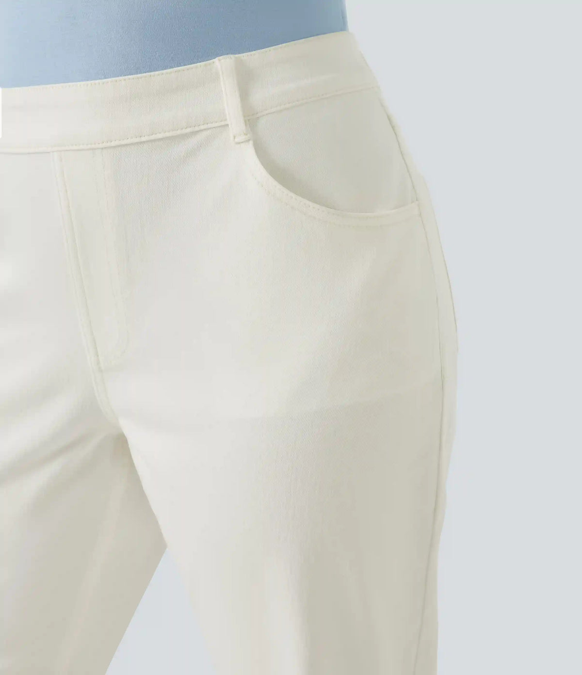 Halara Flex™ High Waisted Pockets Straight Leg Washed Casual Plus Size Jeans