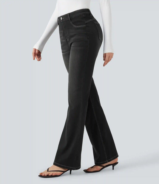 Halara Flex™ High Waisted Tummy Control Butt Lifting Denim Casual Bootcut Leggings with Pockets