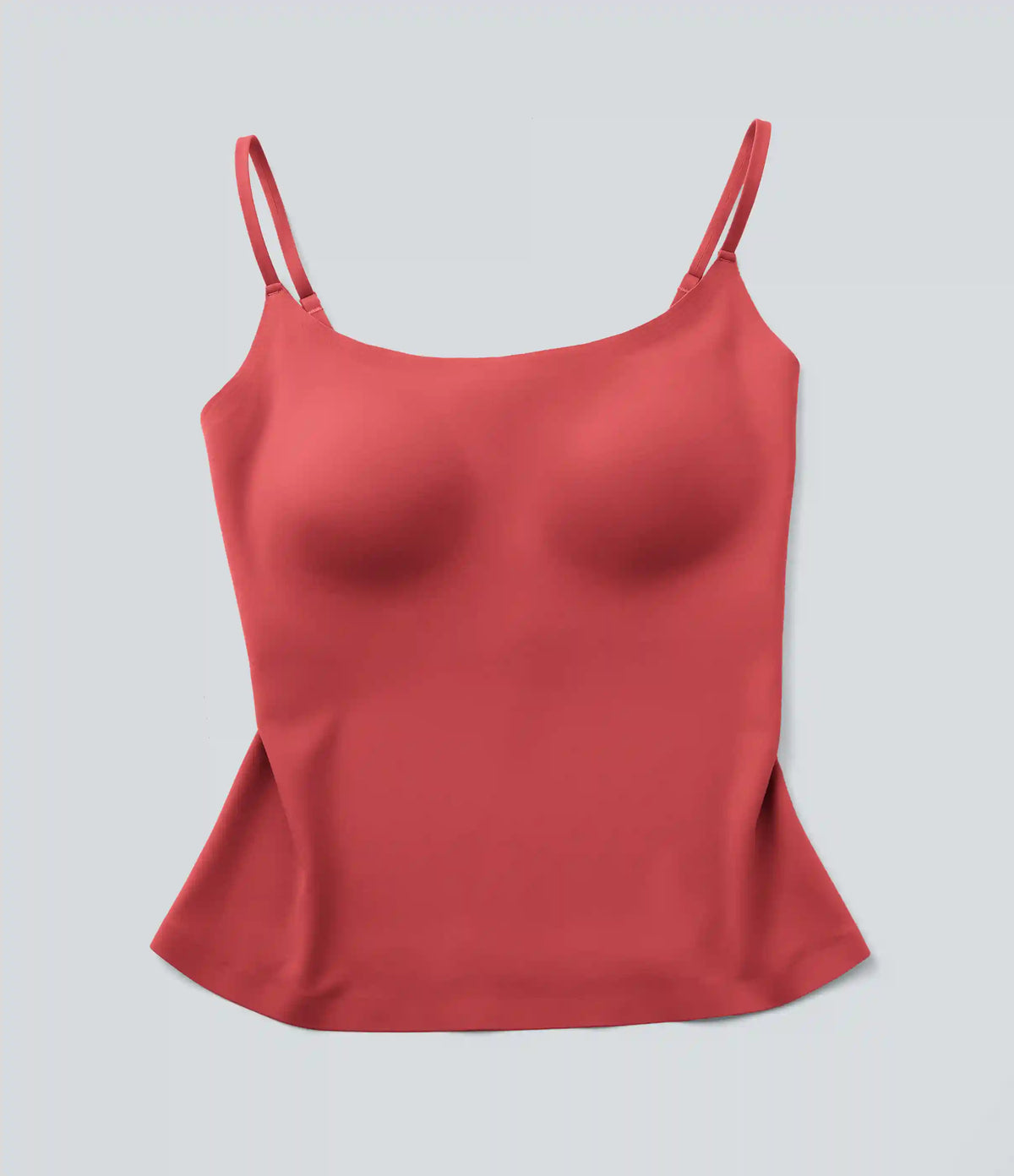 Scoop Neck Built-in Bra Casual Tank Top B-E Cups