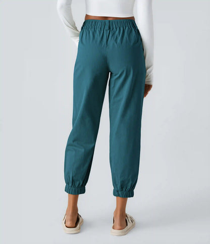 Mid Rise Casual Joggers with Pockets