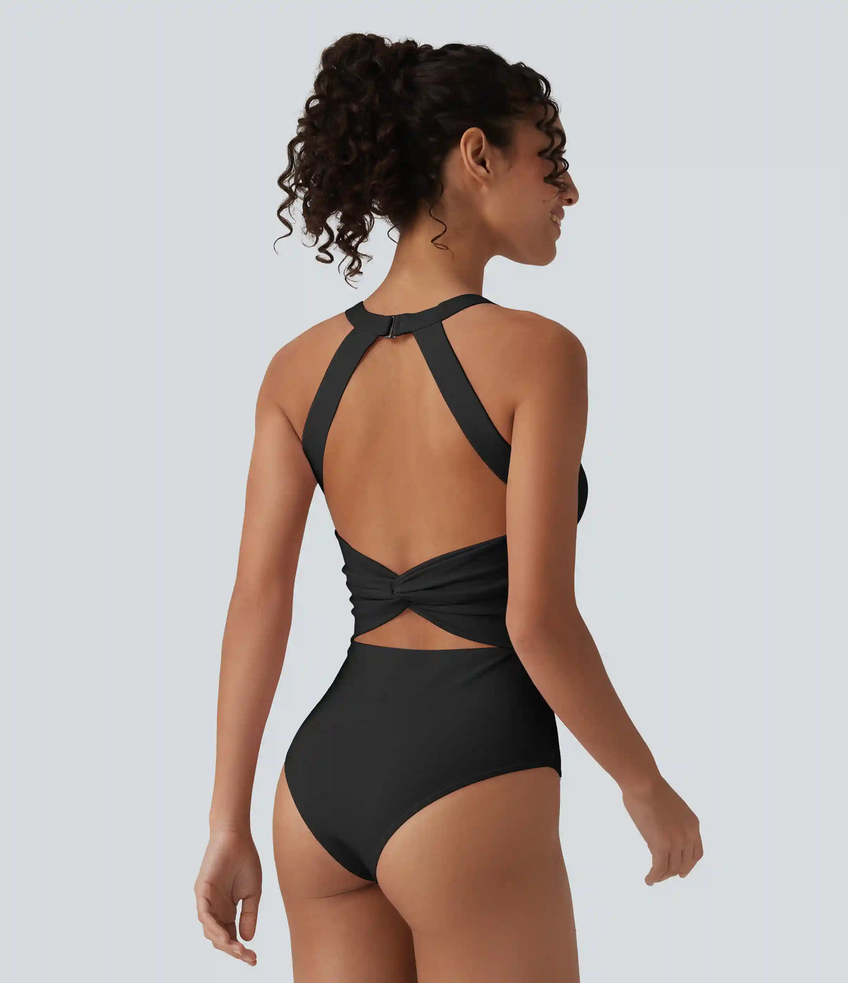 SoftlyZero™ Airy Twisted Backless Adjustable Buckle U-Neck Sleeveless Built-in Bra InstantCool Casual Bodysuit