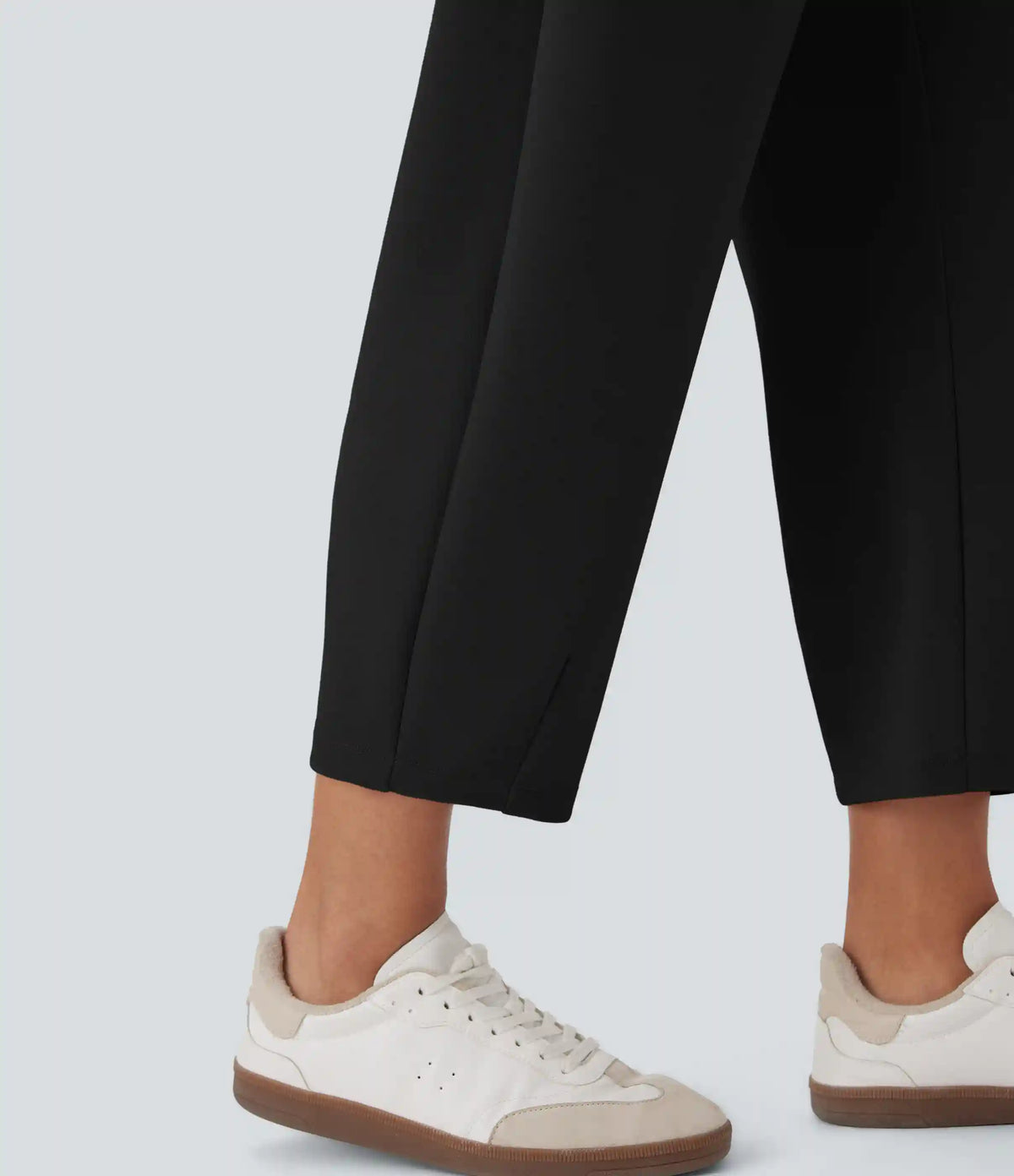 High Waisted Barrel Leg Casual Pants with Pockets