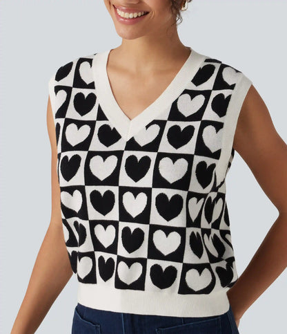 V Neck Casual Sweater Vests