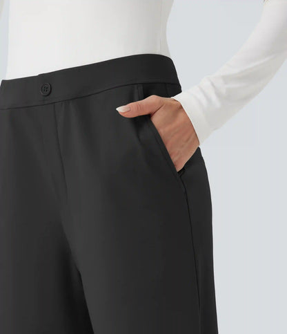 Halara Flex™ DayStretch Mid Rise Adjustable Pant Width Work Tapered Pants with Pockets