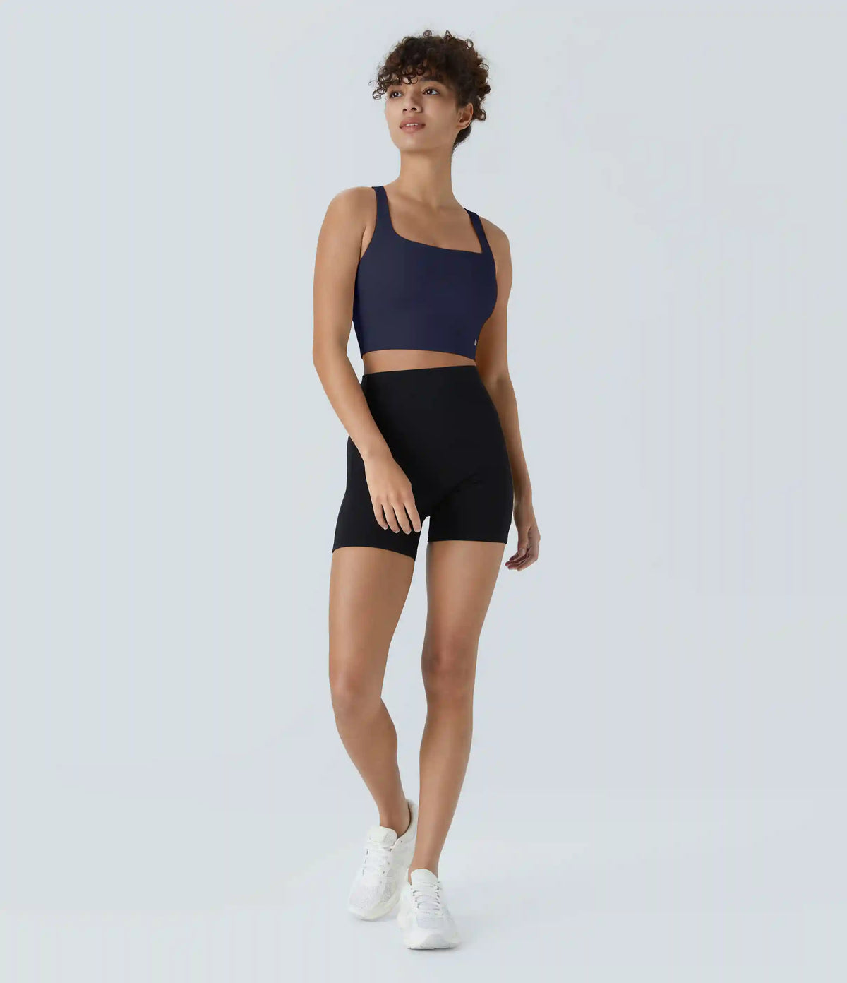 SoftlyZero™ Airy Square Neck Backless Crisscross Cropped InstantCool Yoga Tank Top