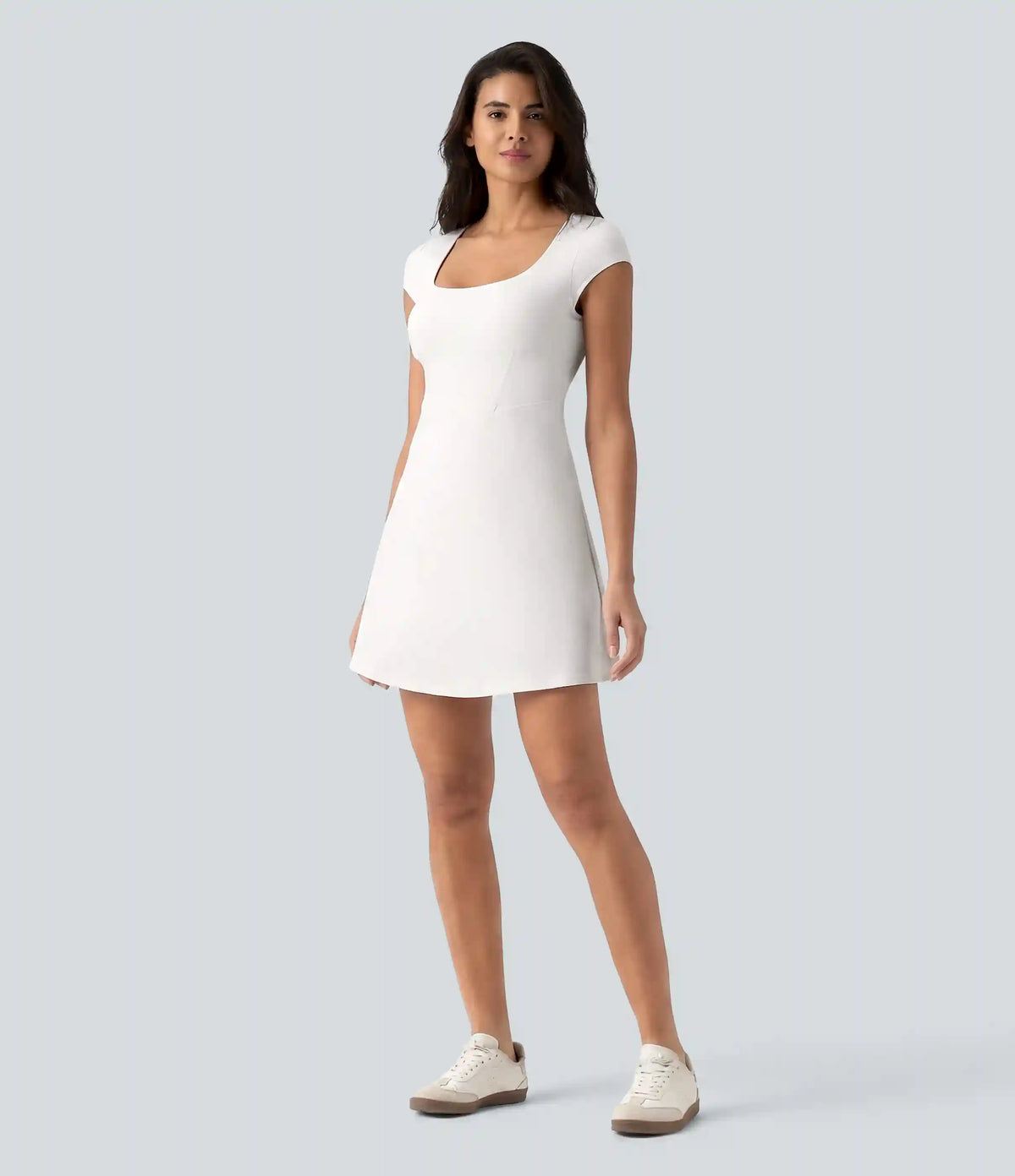 SoftlyZero™ Plush Square Neck Corset 2-in-1 Mini Casual Dress with Pockets