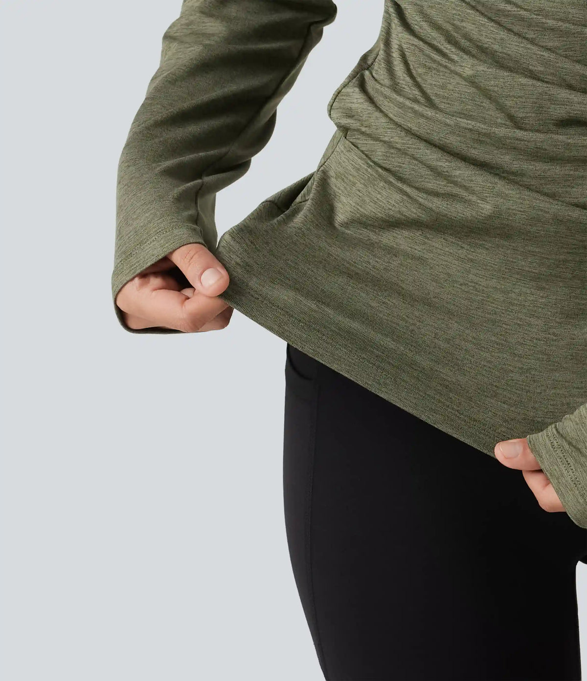 Off Shoulder Long Sleeve Yoga Sports Top