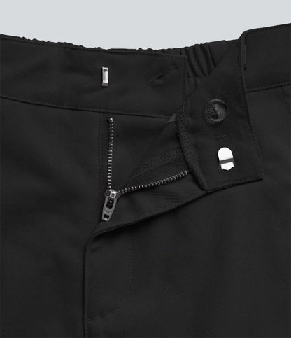 Mid Rise Barrel Leg Work Pants with Pockets